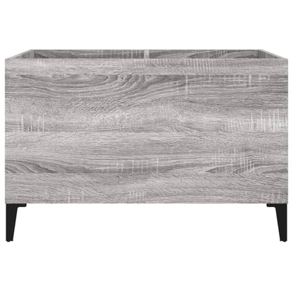 Platenkast 74,5X38X48 Cm Bewerkt Hout Grijs Sonoma Eikenkleurig