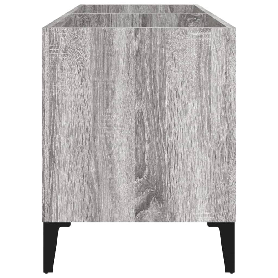 Platenkast 74,5X38X48 Cm Bewerkt Hout Grijs Sonoma Eikenkleurig