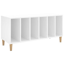 Platenkast 100X38X48 Cm Bewerkt Hout Wit