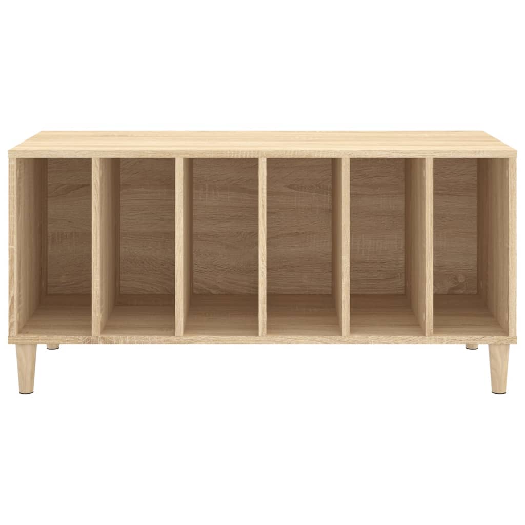 Platenkast 100X38X48 Cm Bewerkt Hout Sonoma Eikenkleurig