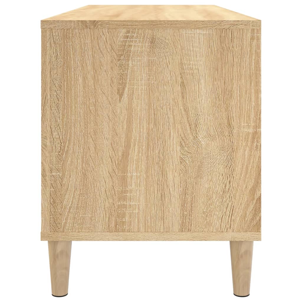 Platenkast 100X38X48 Cm Bewerkt Hout Sonoma Eikenkleurig