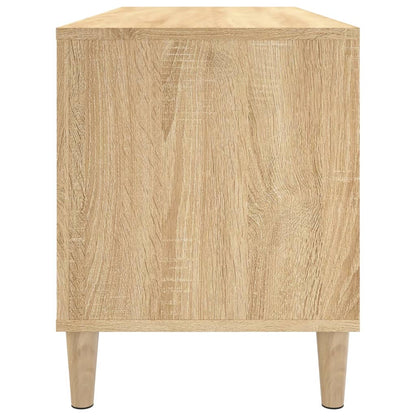 Platenkast 100X38X48 Cm Bewerkt Hout Sonoma Eikenkleurig