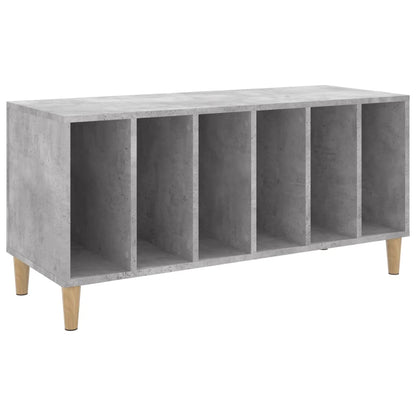 Platenkast 100X38X48 Cm Bewerkt Hout Betongrijs