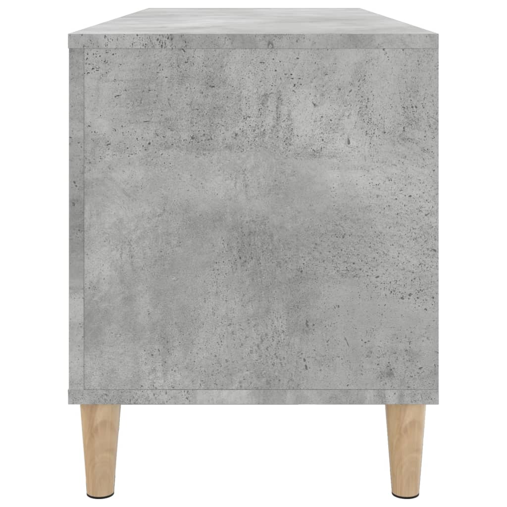 Platenkast 100X38X48 Cm Bewerkt Hout Betongrijs