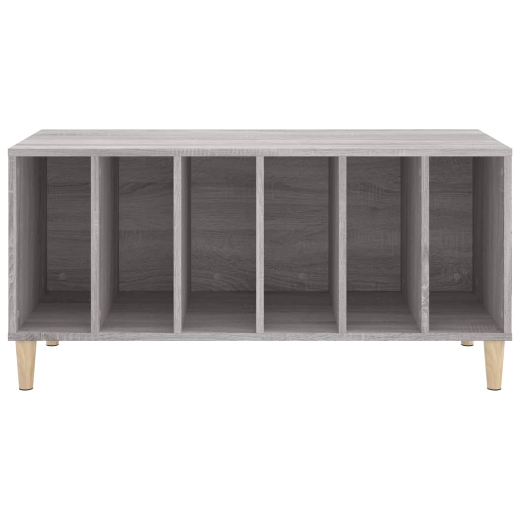 Platenkast 100X38X48 Cm Bewerkt Hout Grijs Sonoma Eikenkleurig