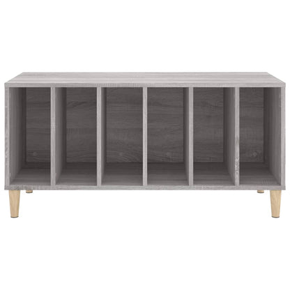 Platenkast 100X38X48 Cm Bewerkt Hout Grijs Sonoma Eikenkleurig