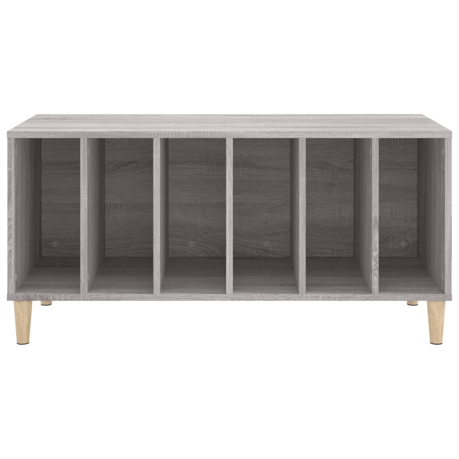 Platenkast 100X38X48 Cm Bewerkt Hout Grijs Sonoma Eikenkleurig