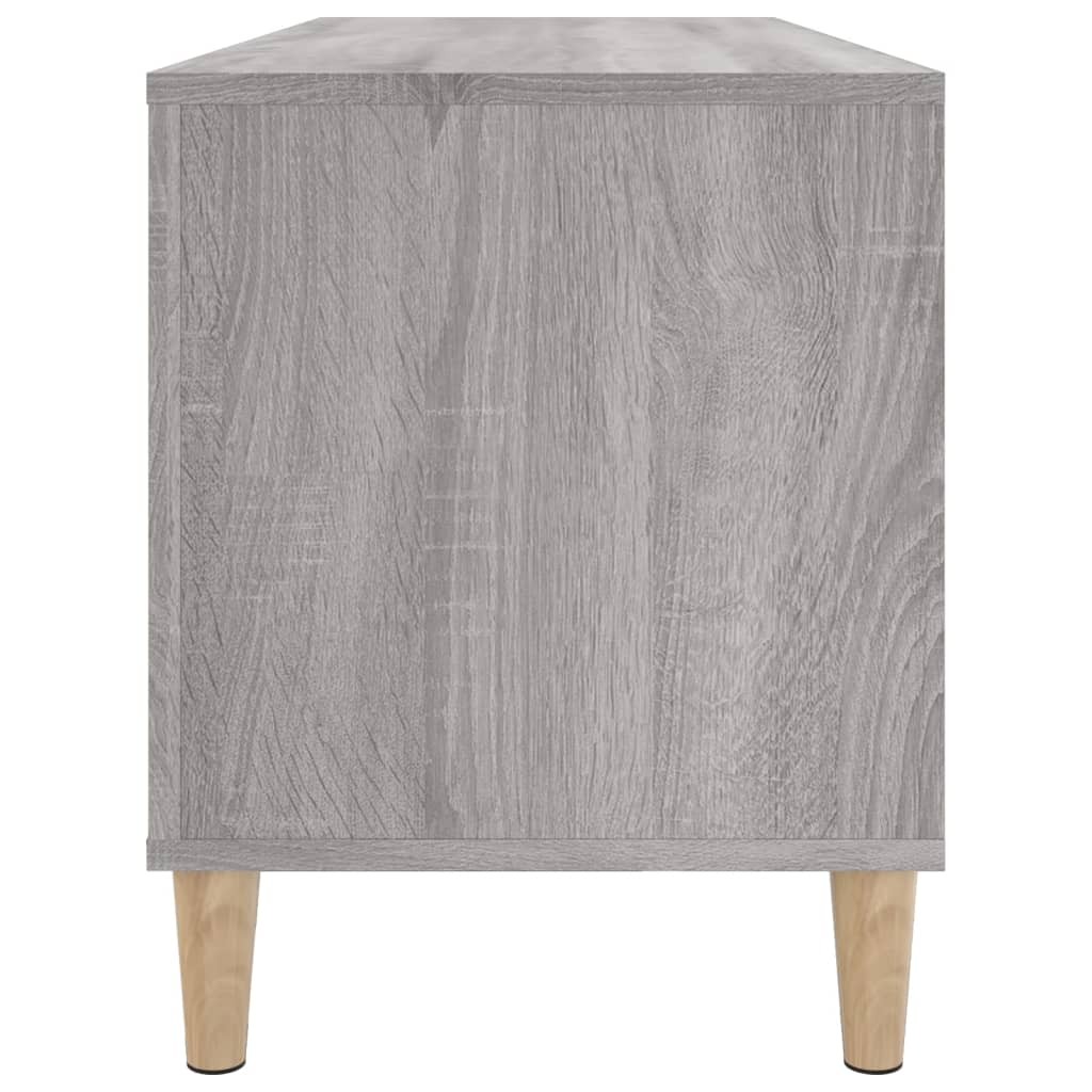 Platenkast 100X38X48 Cm Bewerkt Hout Grijs Sonoma Eikenkleurig