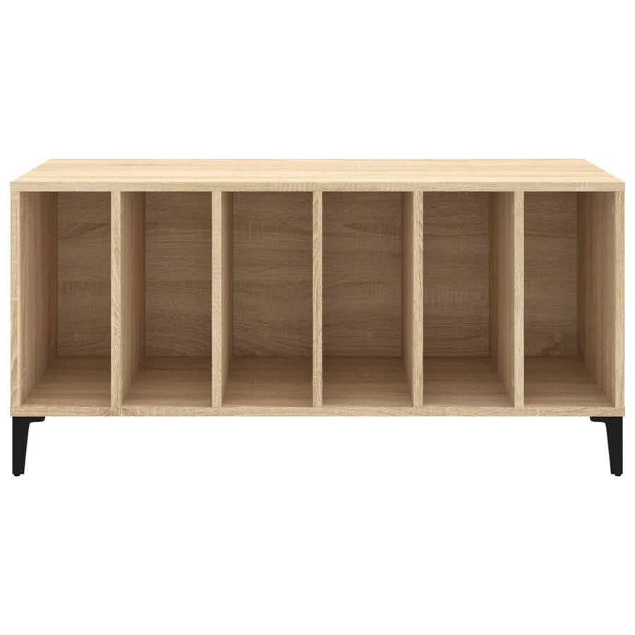 Platenkast 00X38X48 Cm Bewerkt Hout Kleurig Sonoma eiken
