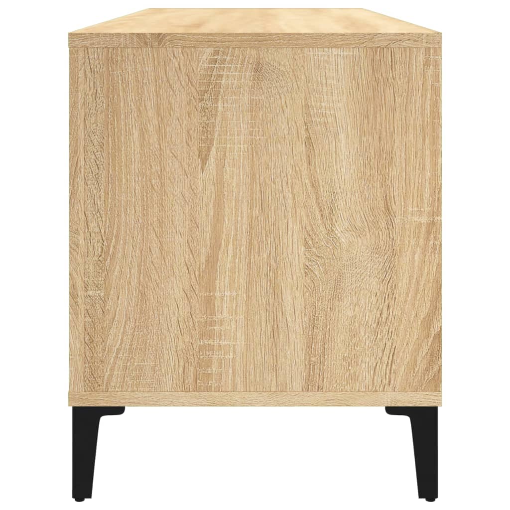 Platenkast 00X38X48 Cm Bewerkt Hout Kleurig Sonoma eiken