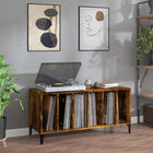 Record cabinet 100x38x48 cm engineered wood smoked oak-colored