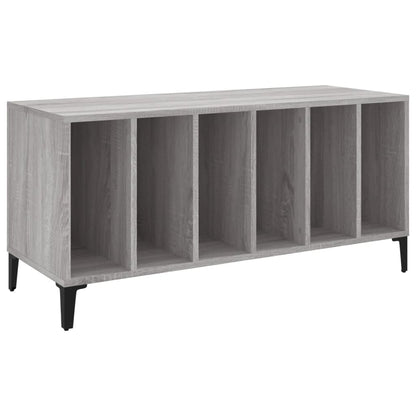 Platenkast 100X38X48 Cm Bewerkt Hout Grijs Sonoma Eikenkleurig