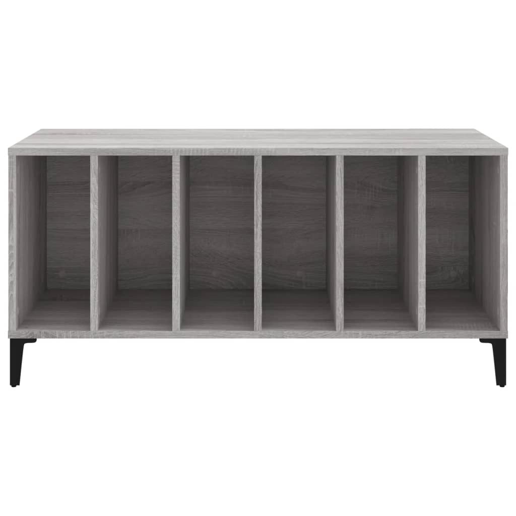 Platenkast 100X38X48 Cm Bewerkt Hout Grijs Sonoma Eikenkleurig