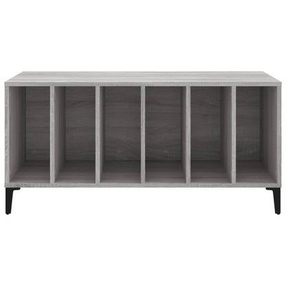 Platenkast 100X38X48 Cm Bewerkt Hout Grijs Sonoma Eikenkleurig
