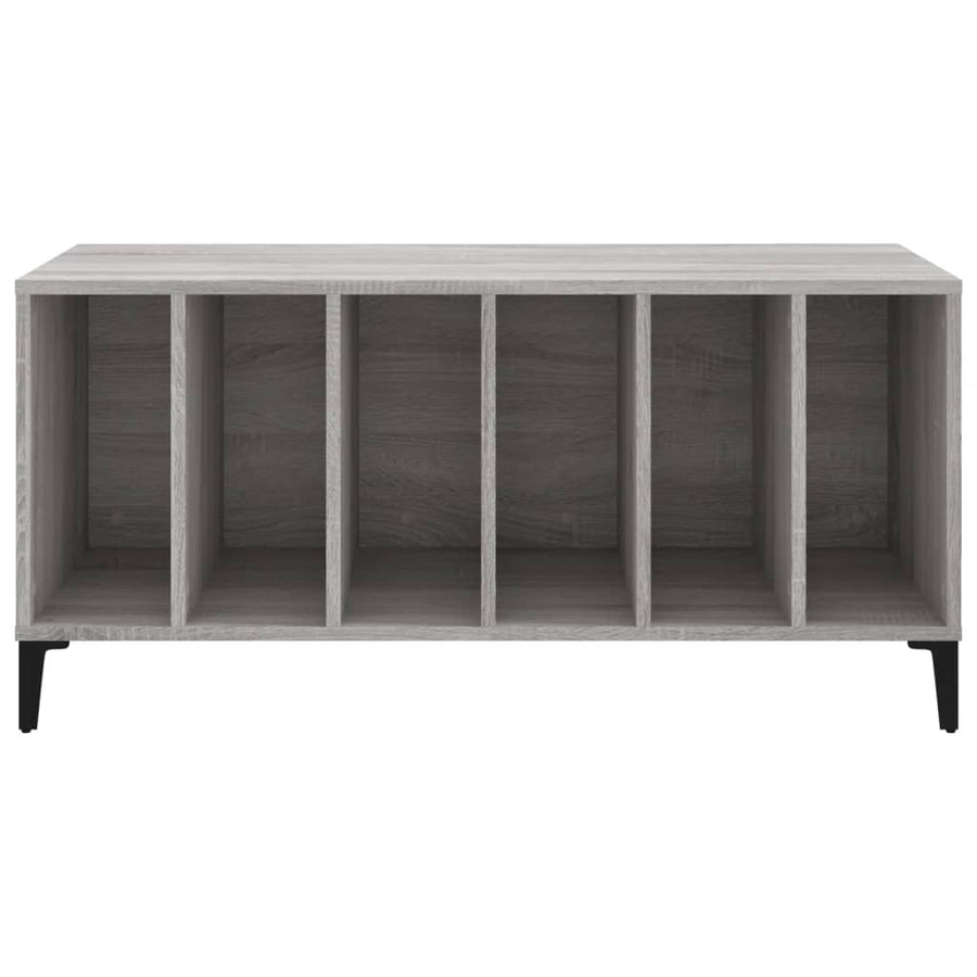 Platenkast 100X38X48 Cm Bewerkt Hout Grijs Sonoma Eikenkleurig