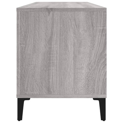 Platenkast 100X38X48 Cm Bewerkt Hout Grijs Sonoma Eikenkleurig