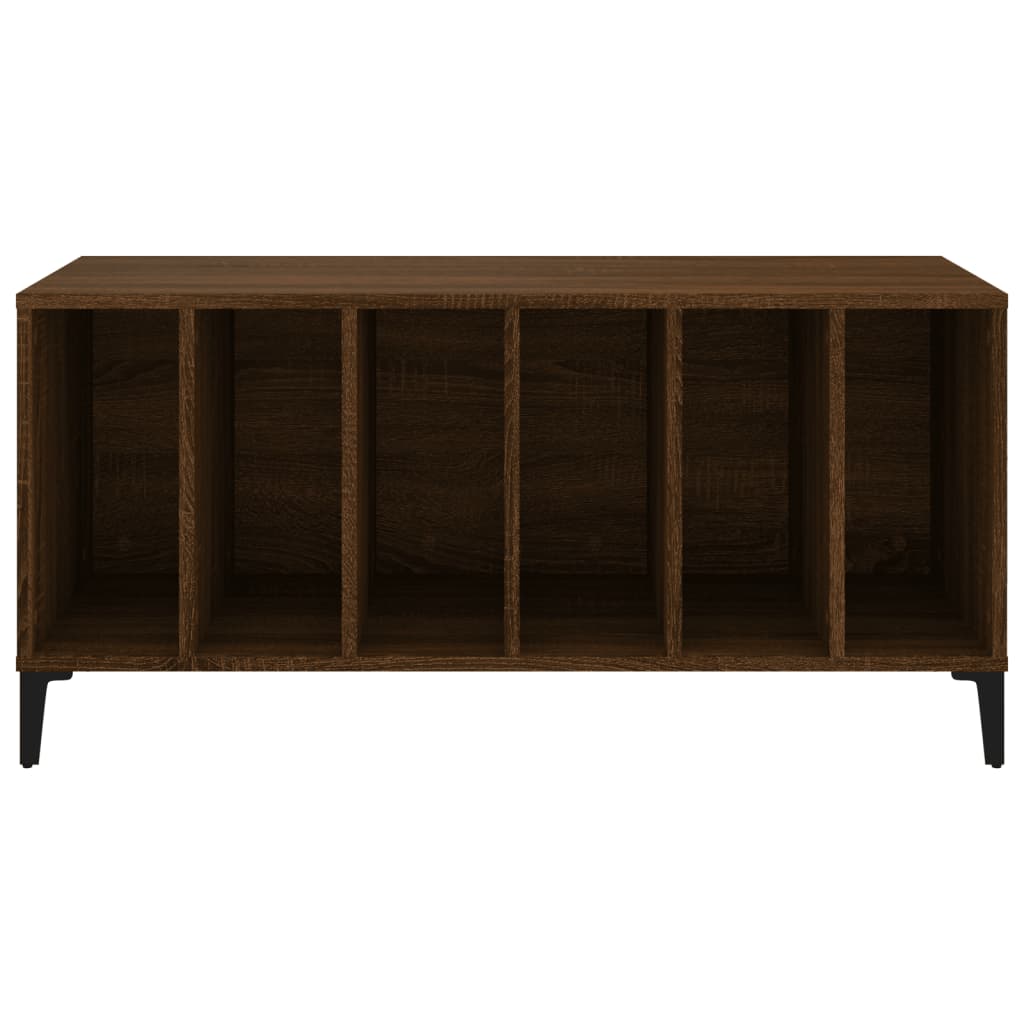 Platenkast 100X38X48 Cm Bewerkt Hout Bruin Eikenkleur