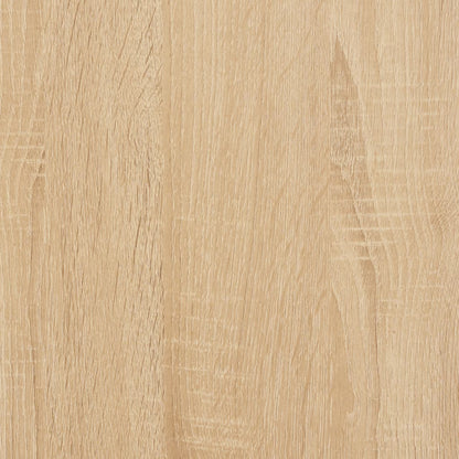 Platenkast 84,5X38X89 Cm Bewerkt Hout Kleurig Sonoma eiken