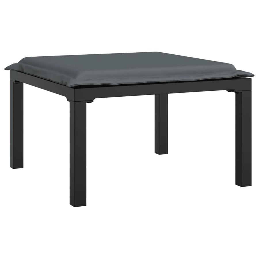 -Delige Loungeset Poly Rattan Zwart En Grijs 6