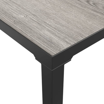 8-Delige Loungeset Poly Rattan Zwart En Grijs 3x hoek + 3x midden + voetensteun + Tafel