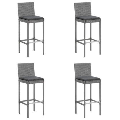 5-Delige Tuinbarset Met Kussens Poly Rattan 4