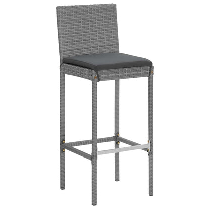5-Delige Tuinbarset Met Kussens Poly Rattan 4