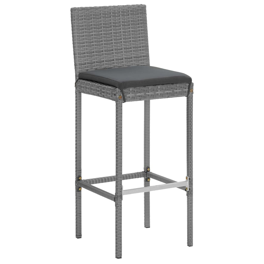 5-Delige Tuinbarset Met Kussens Poly Rattan 4