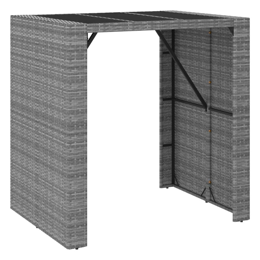 5-Delige Tuinbarset Met Kussens Poly Rattan 4