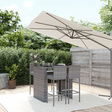 5-Delige Tuinbarset Met Kussens Poly Rattan 4