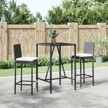 3-Delige Tuinbarset Met Kussens Poly Rattan 2