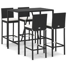 5-Delige Tuinbarset Met Kussens Poly Rattan 4