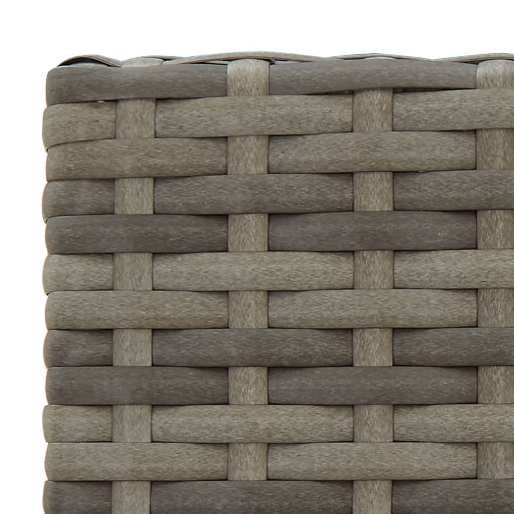 11-delige Tuinbarset poly rattan grijs