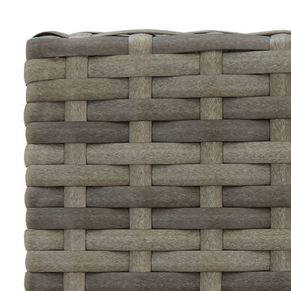11-delige Tuinbarset poly rattan grijs