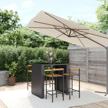 5-Delige Tuinbarset Poly Rattan En Massief Acaciahout 4