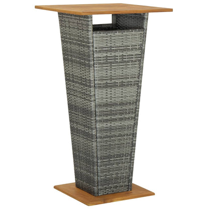 3-Delige Tuinbarset Poly Rattan En Massief Acaciahout 2