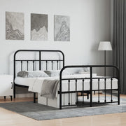 Bedframe metaal zwart 120x200 cm