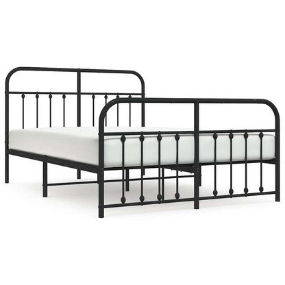 Bedframe Met Hoofd- En Voeteneinde Metaal 135 x 190 cm