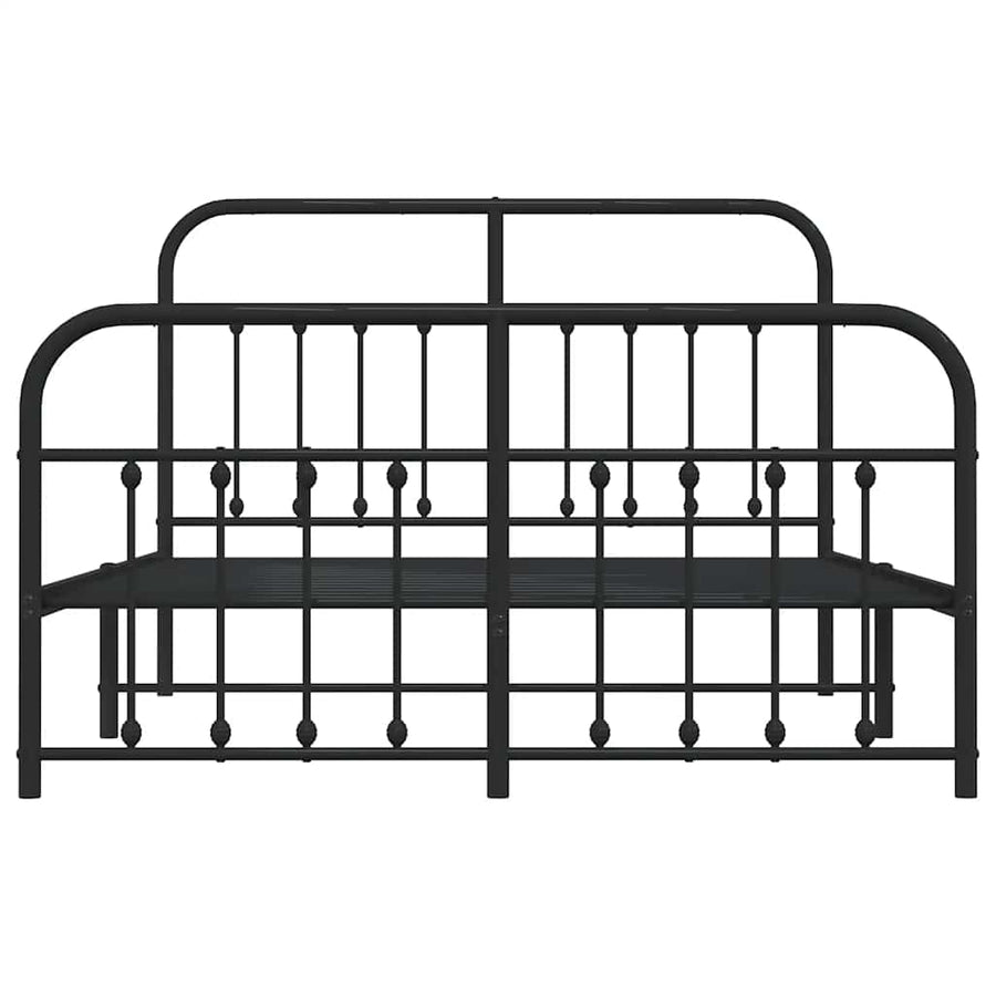 Bedframe Met Hoofd- En Voeteneinde Metaal 135 x 190 cm