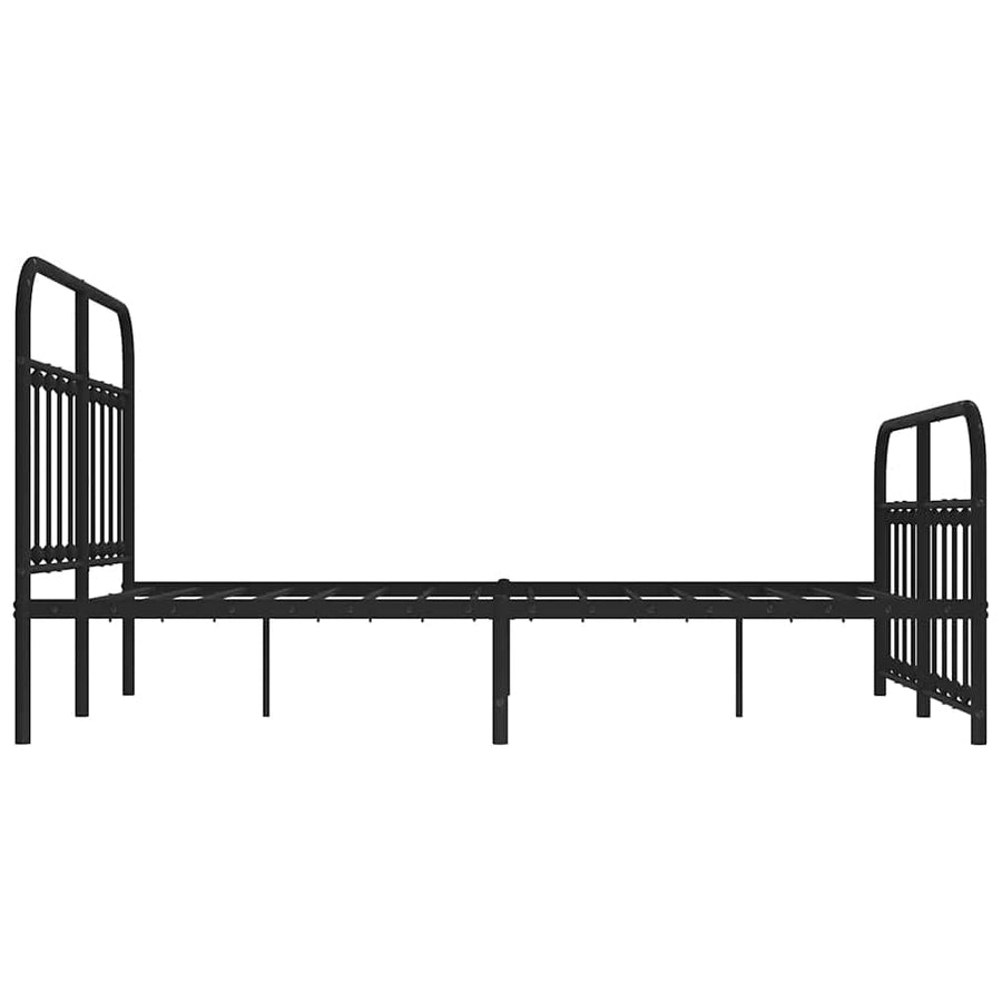 Bedframe Met Hoofd- En Voeteneinde Metaal 135 x 190 cm