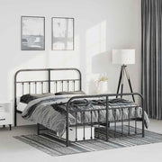 Bedframe metaal 135x190 cm zwart