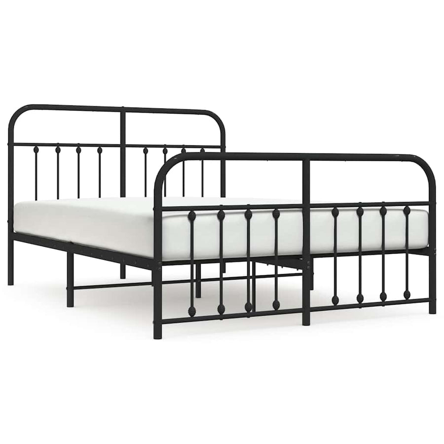 Bedframe Met Hoofd- En Voeteneinde Metaal 150 x 200 cm