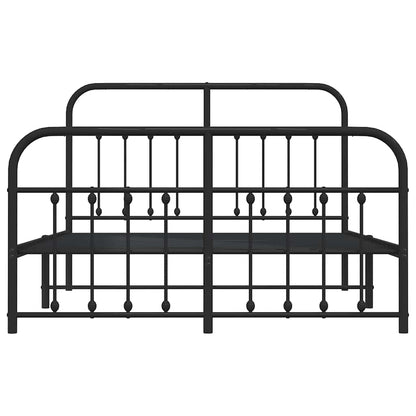 Bedframe Met Hoofd- En Voeteneinde Metaal 150 x 200 cm