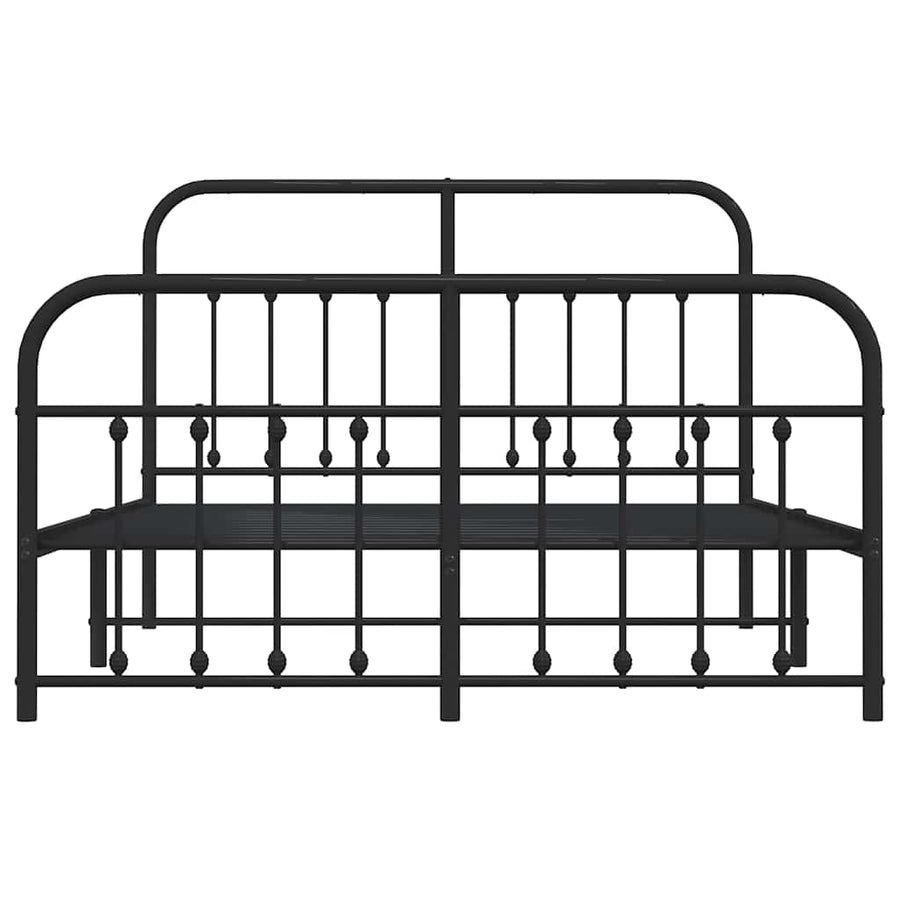 Bedframe Met Hoofd- En Voeteneinde Metaal 150 x 200 cm