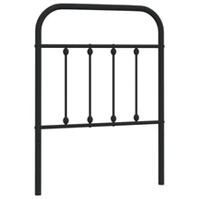 Hoofdbord Metaal Zwart 75 Cm