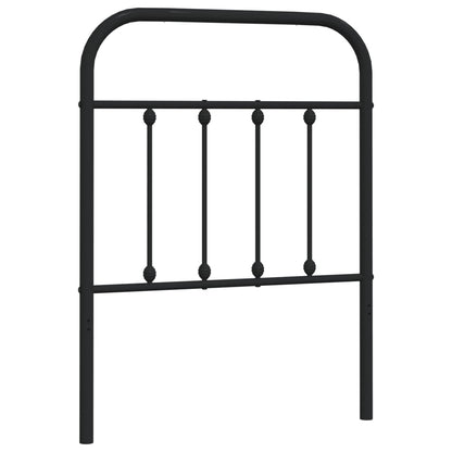 Hoofdbord Metaal Zwart 75 Cm