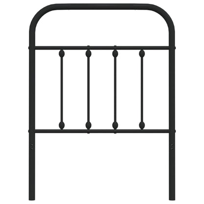 Hoofdbord Metaal Zwart 75 Cm