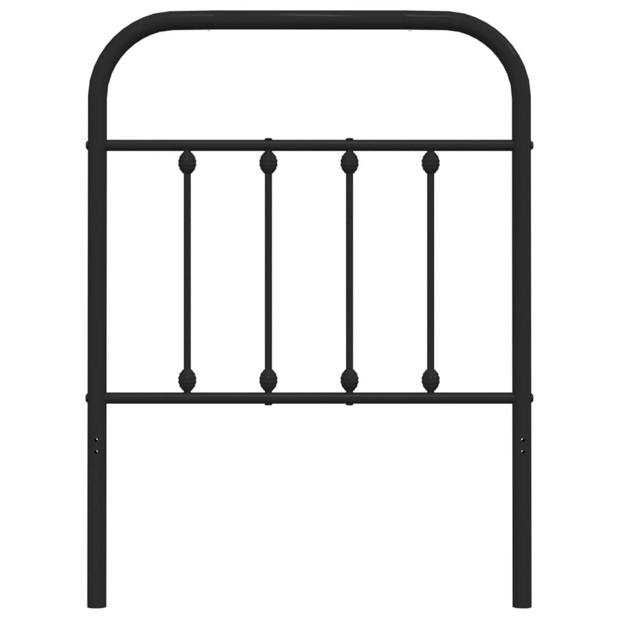 Hoofdbord Metaal Zwart 75 Cm