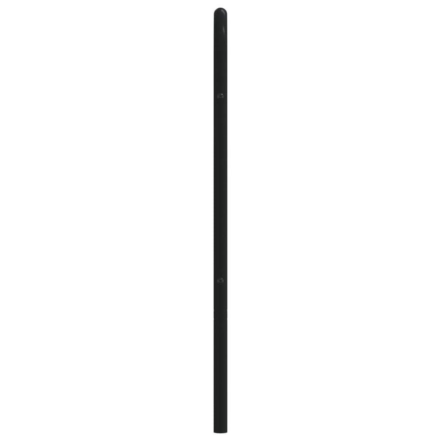 Hoofdbord Metaal Zwart 75 Cm