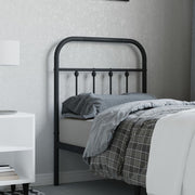 Replacement headboard metal black 75 cm