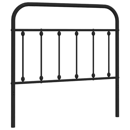 Vervangend hoofdbord metaal zwart 100 cm